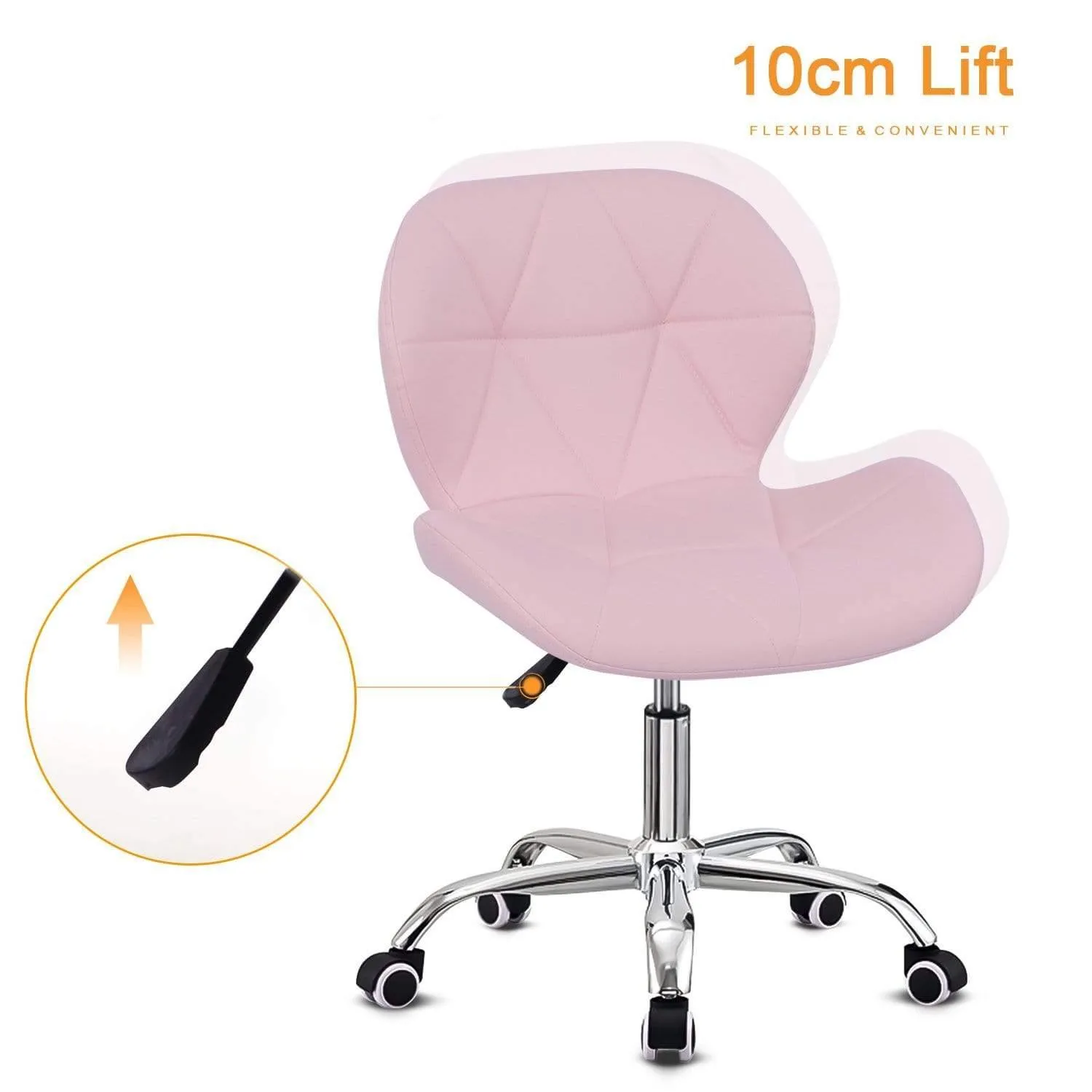 Joolihome Office Swivel Chair Adjustable Height PU Leather