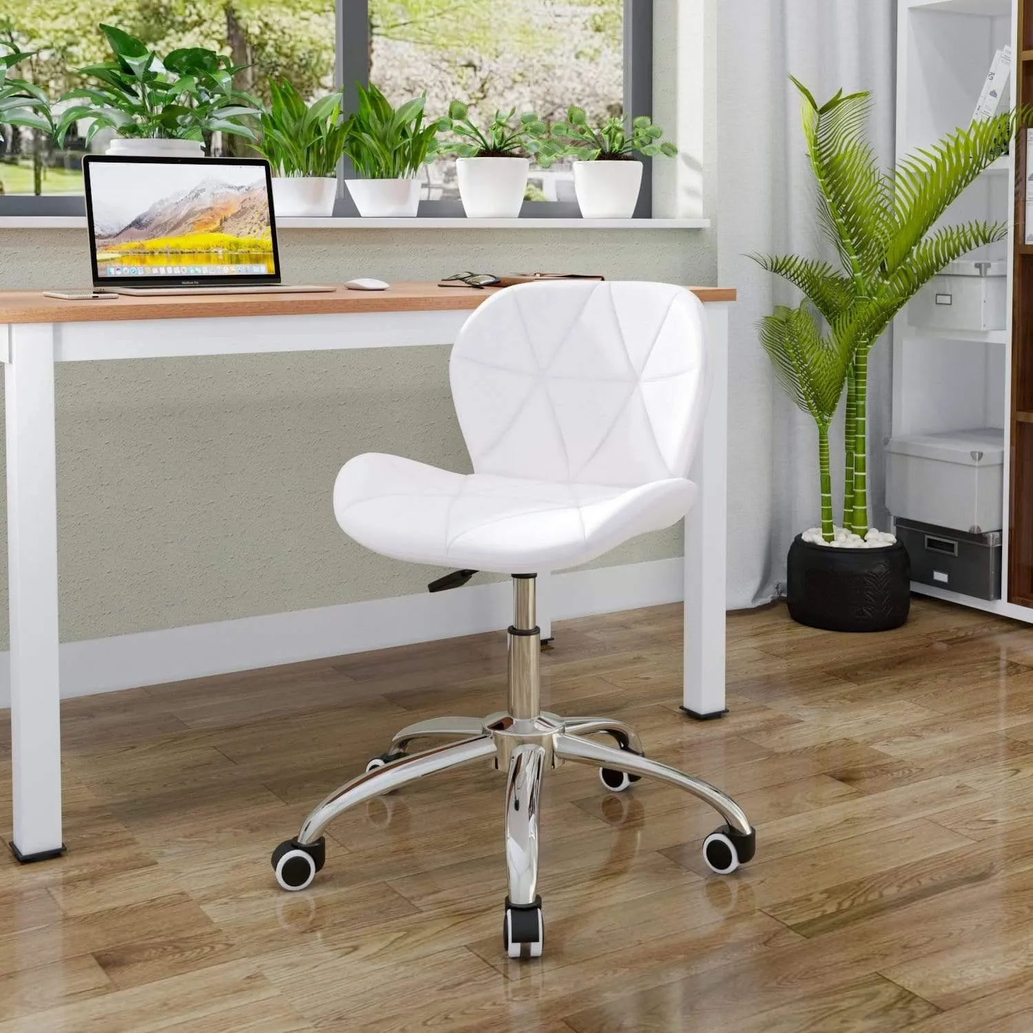 Joolihome Office Swivel Chair Adjustable Height PU Leather