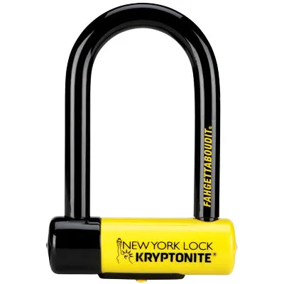 Kryptonite Ny Fahgettaboudit Mini, U-Lock,3.25X6 New York Fahgettaboudit Mini U-Lock Kryptonite Locks