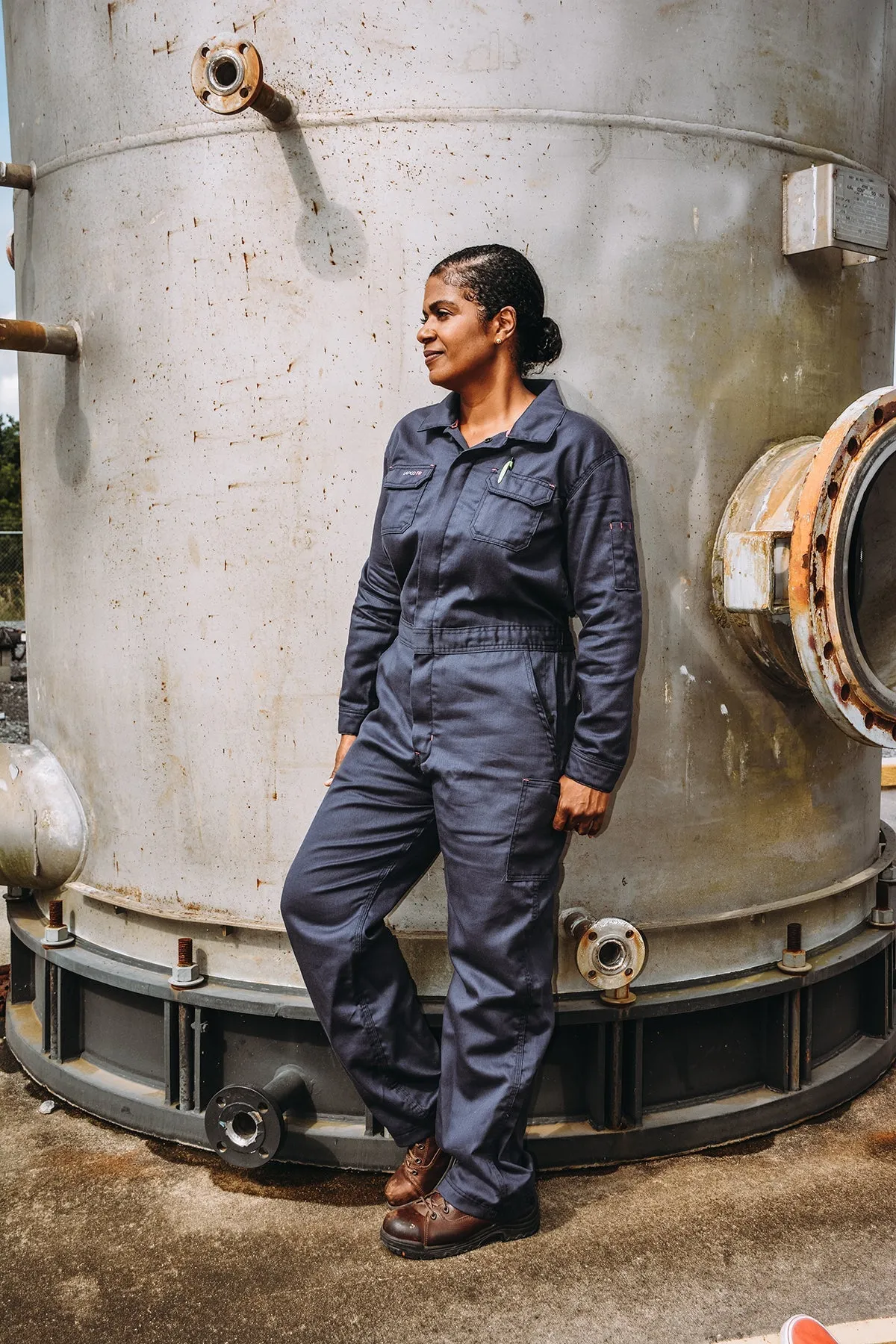 Ladies FR Modern Coveralls | 6oz. 88/12 Blend | Gray