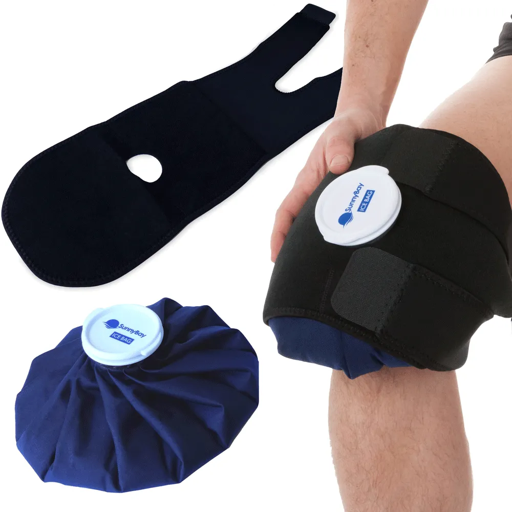 Large Ice Bag with Strap - Add Ice or Hot Water - Hot Cold Therapy