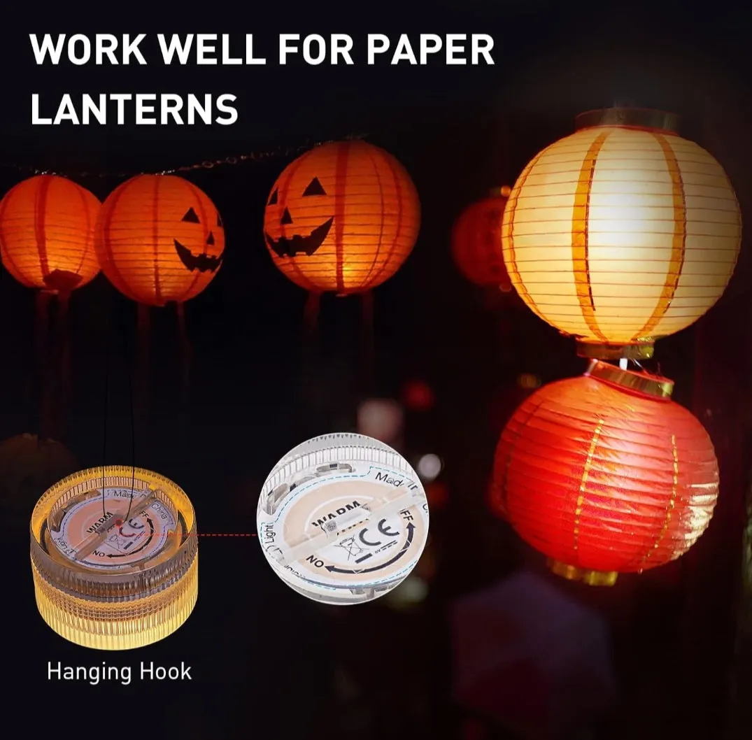 (Lawn & Garden) Mini Submersible LED Tea Lights/Waterproof Flameless Warm White LED Lights/Battery Powered/20pcs Without Remote