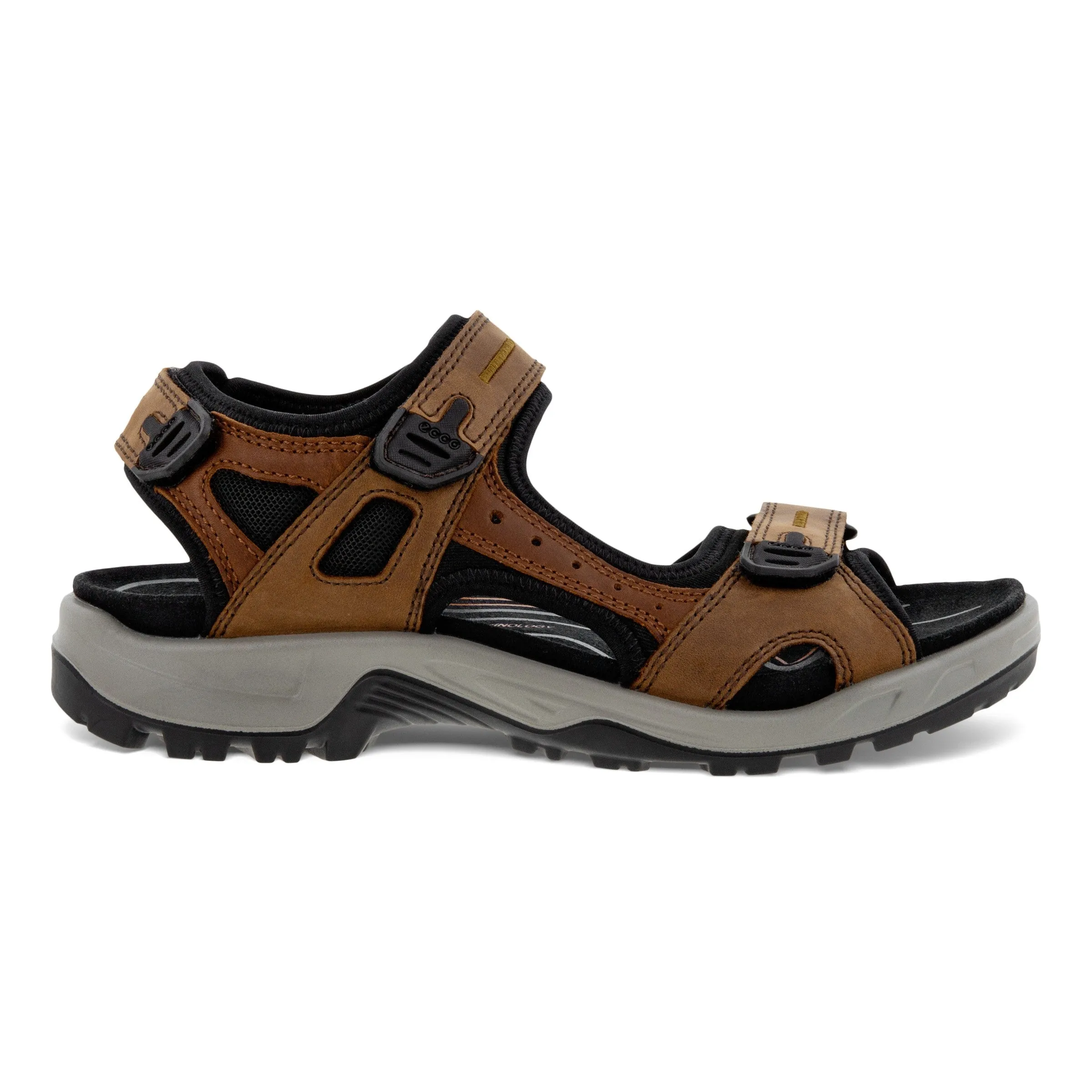 Men's Ecco Yucatan Sandal Color: Espresso / Cocoa Brown/ Black