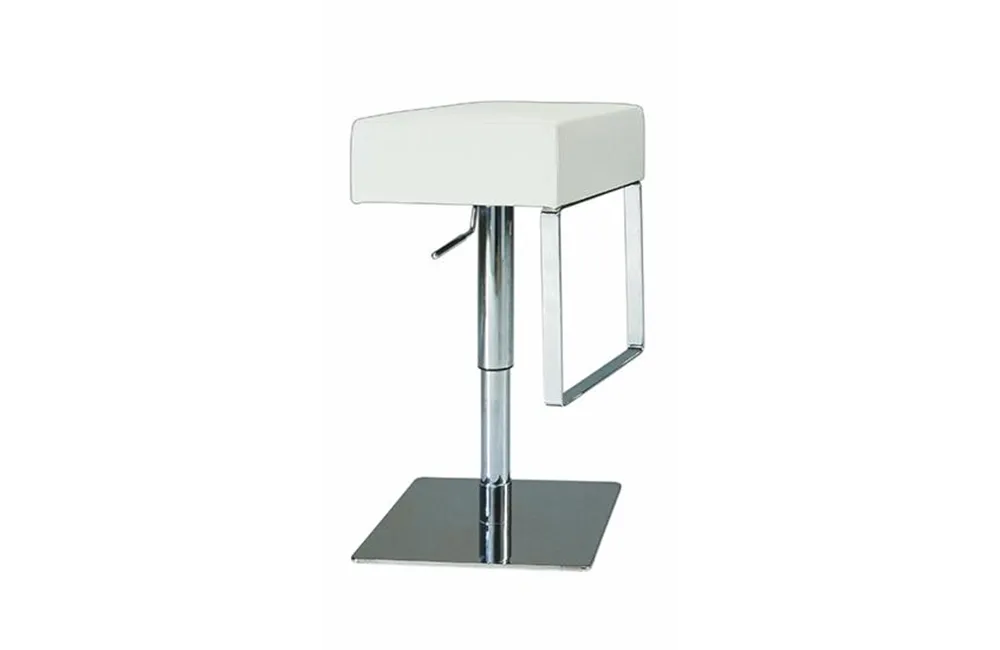 Natalie Pneumatic Swivel Stool White