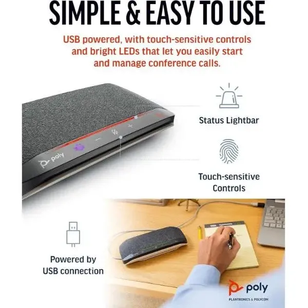 Poly Sync 10 USB Speakerphone For Microsoft Teams