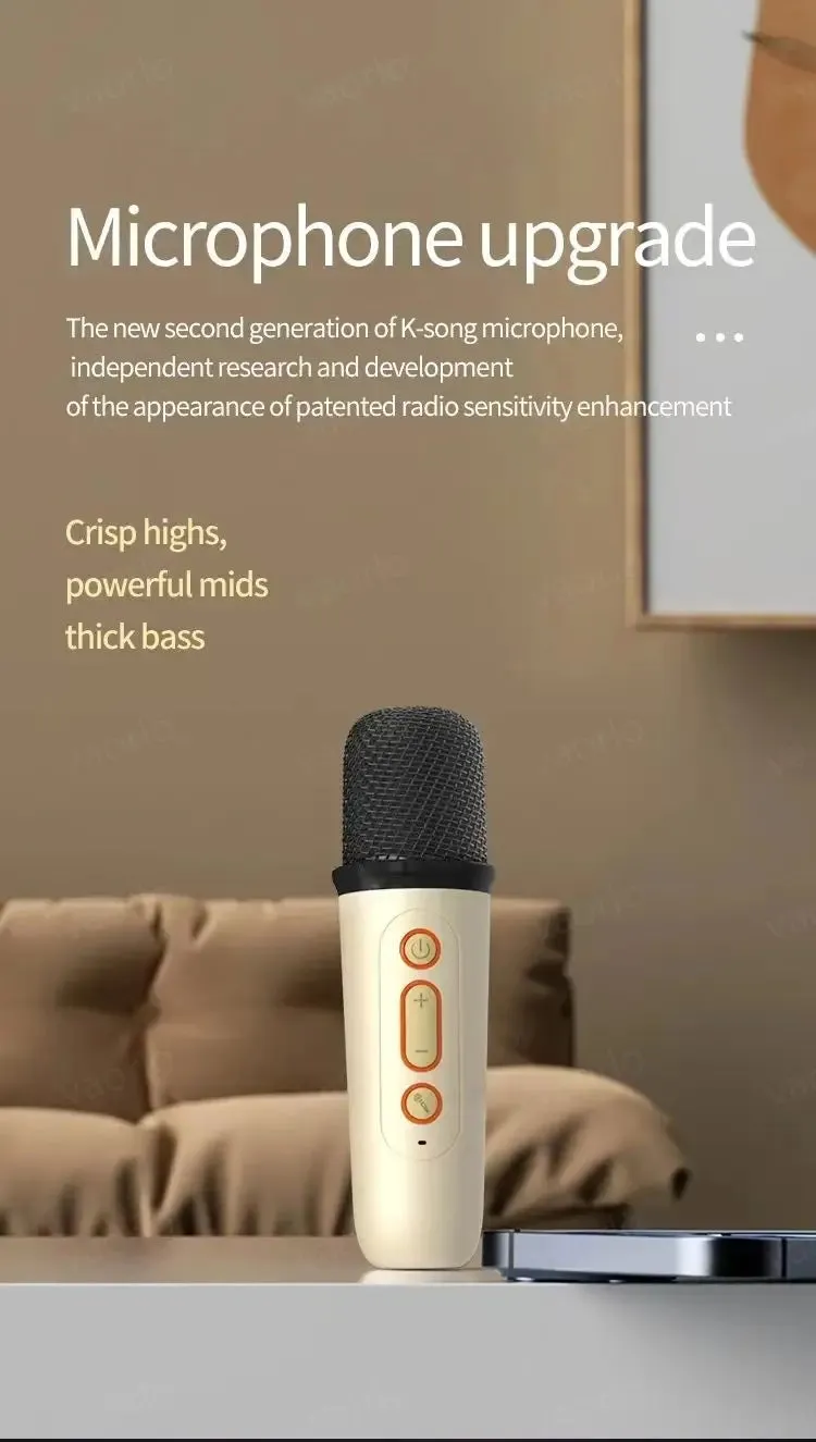 Portable Wireless Karaoke Machine with Microphone