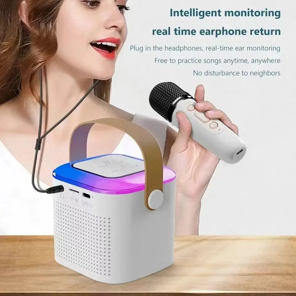 Portable Wireless Karaoke Machine with Microphone