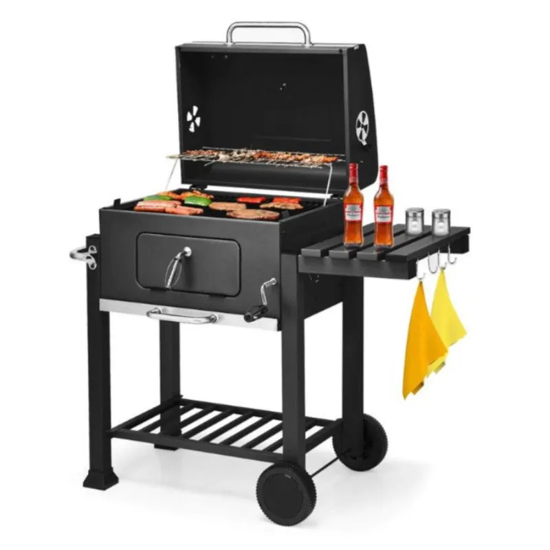 Premium Charcoal Barbecue Grill With Wheels