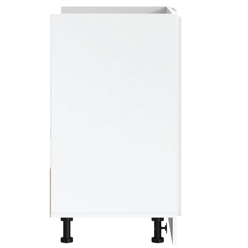 Sink Base Cabinet "Porto" High Gloss White 80x46x81.5 cm Engineered Wood