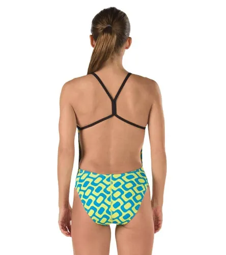 SPEEDO Rio Brights Printed One Back One Piece Swimsuit