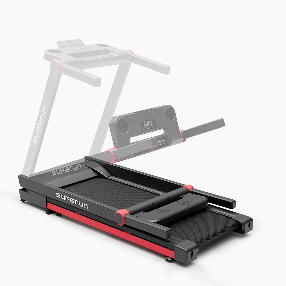 SupeRun® AS02 Inclined Foldable Smart 10 MPH Online Racing Treadmill Red