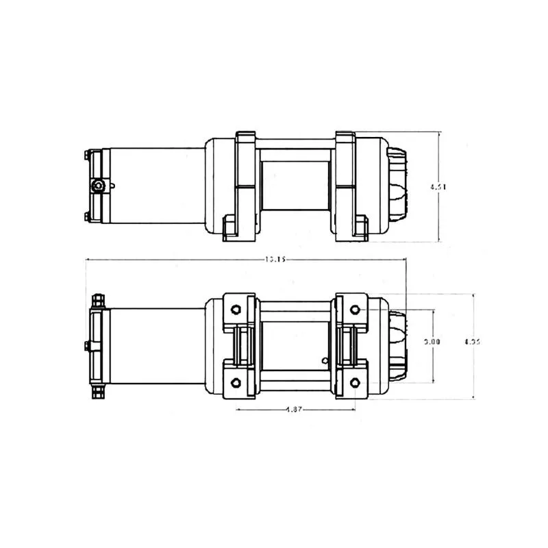 Superwinch LT3000 Winch - 3000 lb. Capacity - Roller Fairlead - 12 Ft. Remote - 3/16" x 50 Ft. Steel Rope - 12V