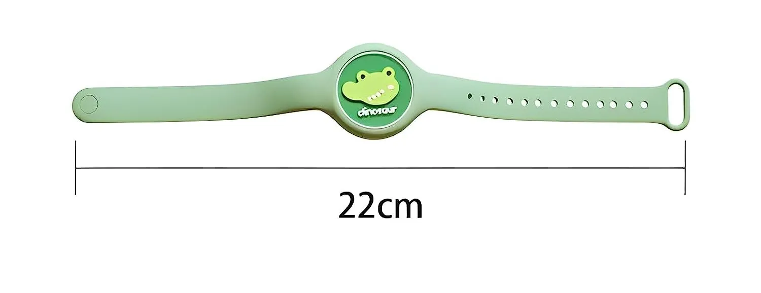 THE LITTLE LOOKERS Kids Safe Reusable Mosquito Repellent Band, Anti Mosquito Wristband/Bracelet for Outdoor & Indoor Protection with LED light for Babies/Kids/Boys/Girls (Mosquito Band, Pack of 1)