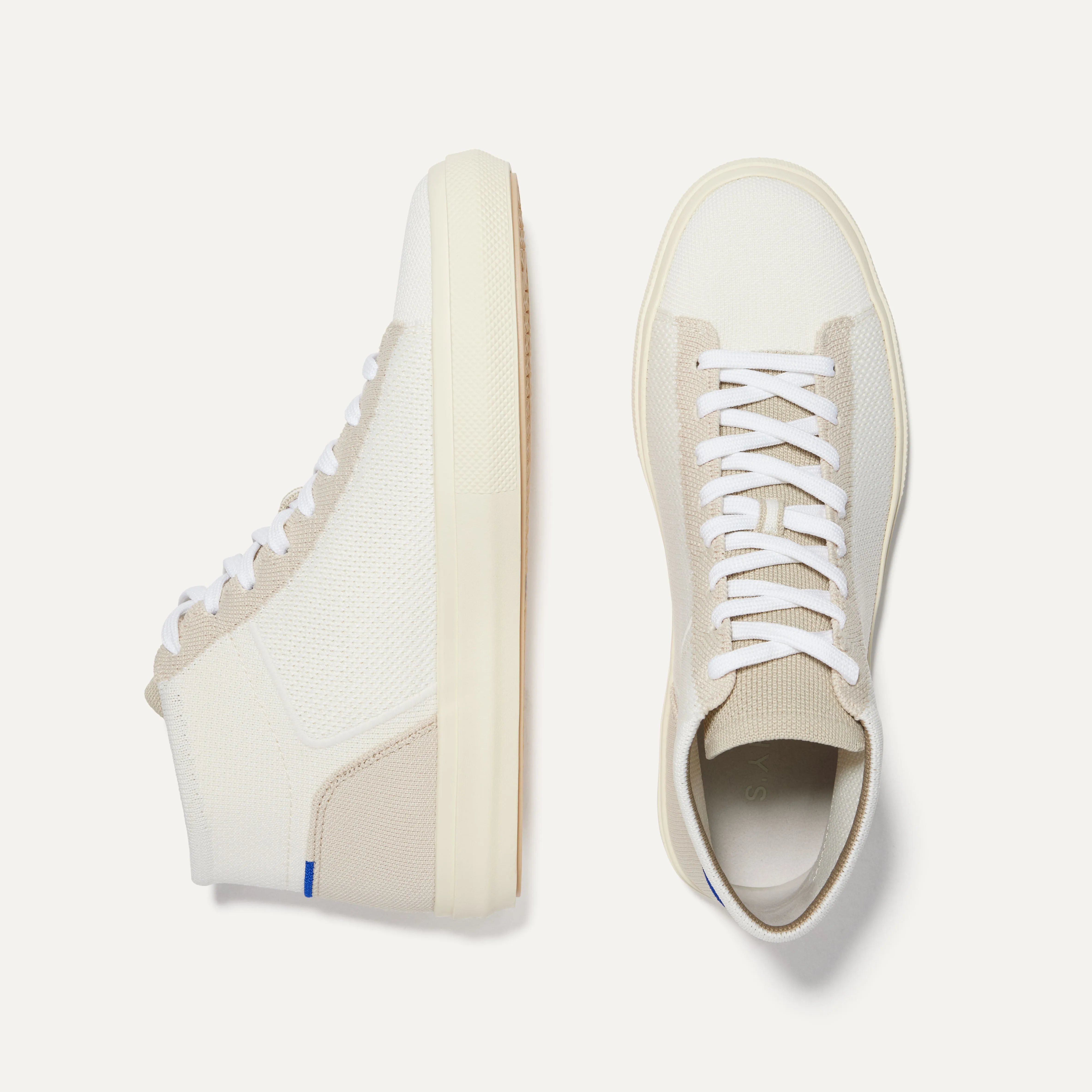 The Men's High Top Sneaker - Sand Dune