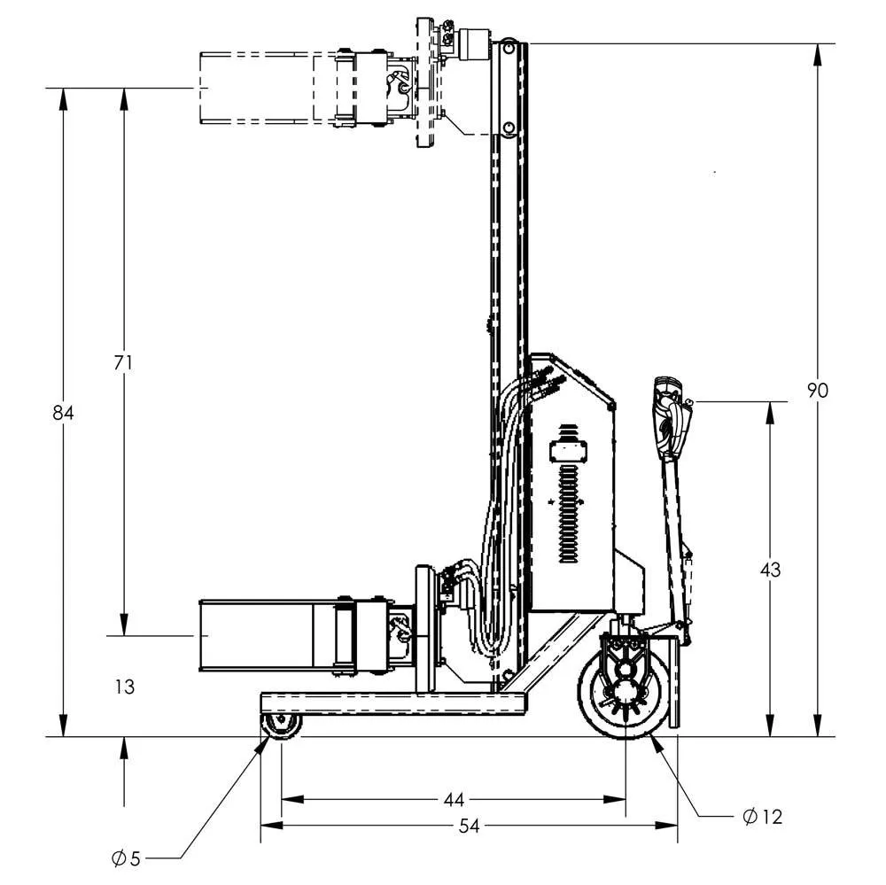 Valley Craft Fully Powered Drum Lifts and Rotators