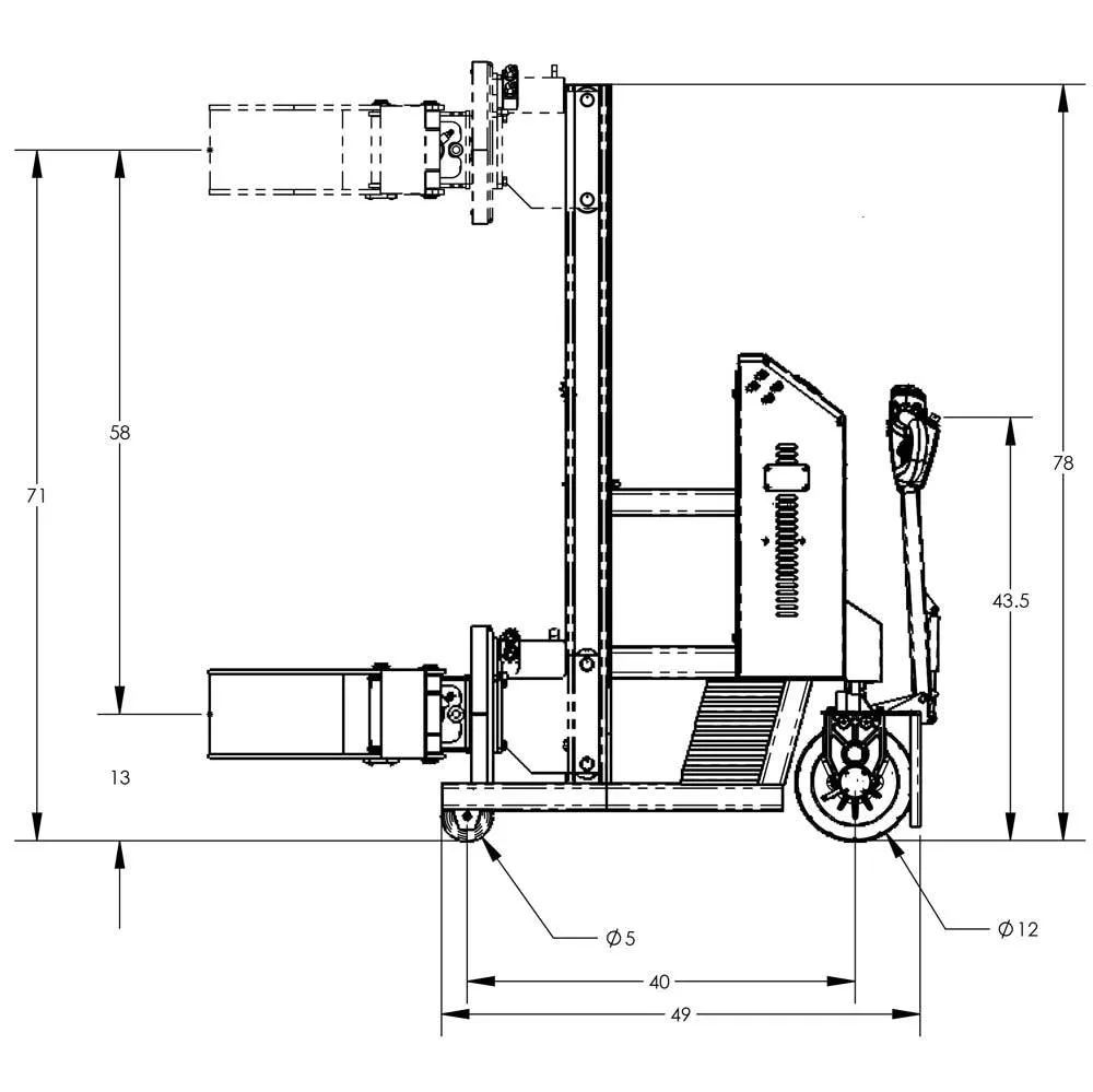 Valley Craft Fully Powered Drum Lifts and Rotators