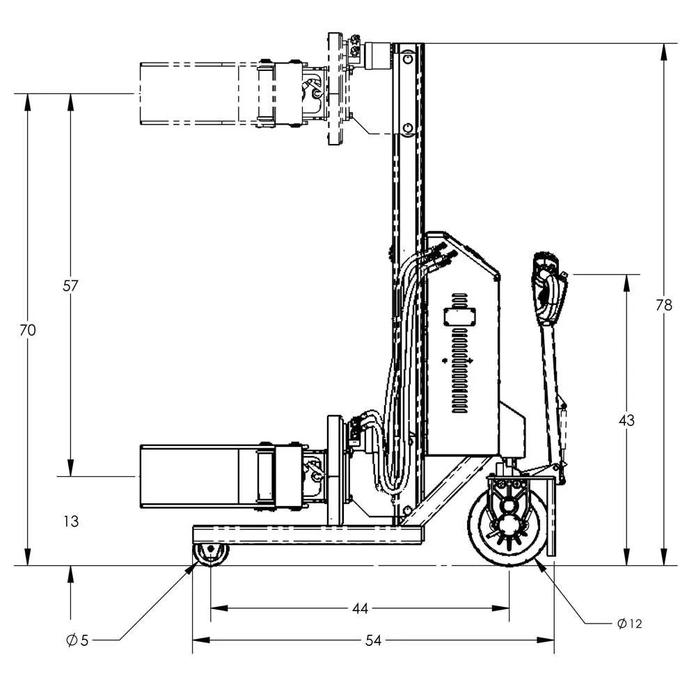 Valley Craft Fully Powered Drum Lifts and Rotators