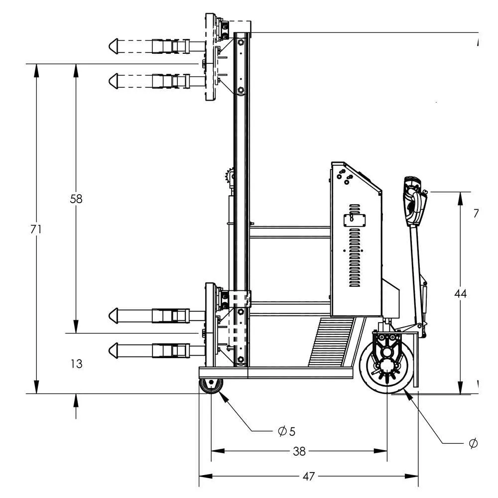 Valley Craft Fully Powered Drum Lifts and Rotators