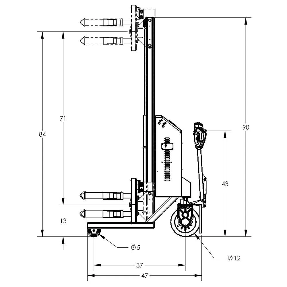 Valley Craft Fully Powered Drum Lifts and Rotators