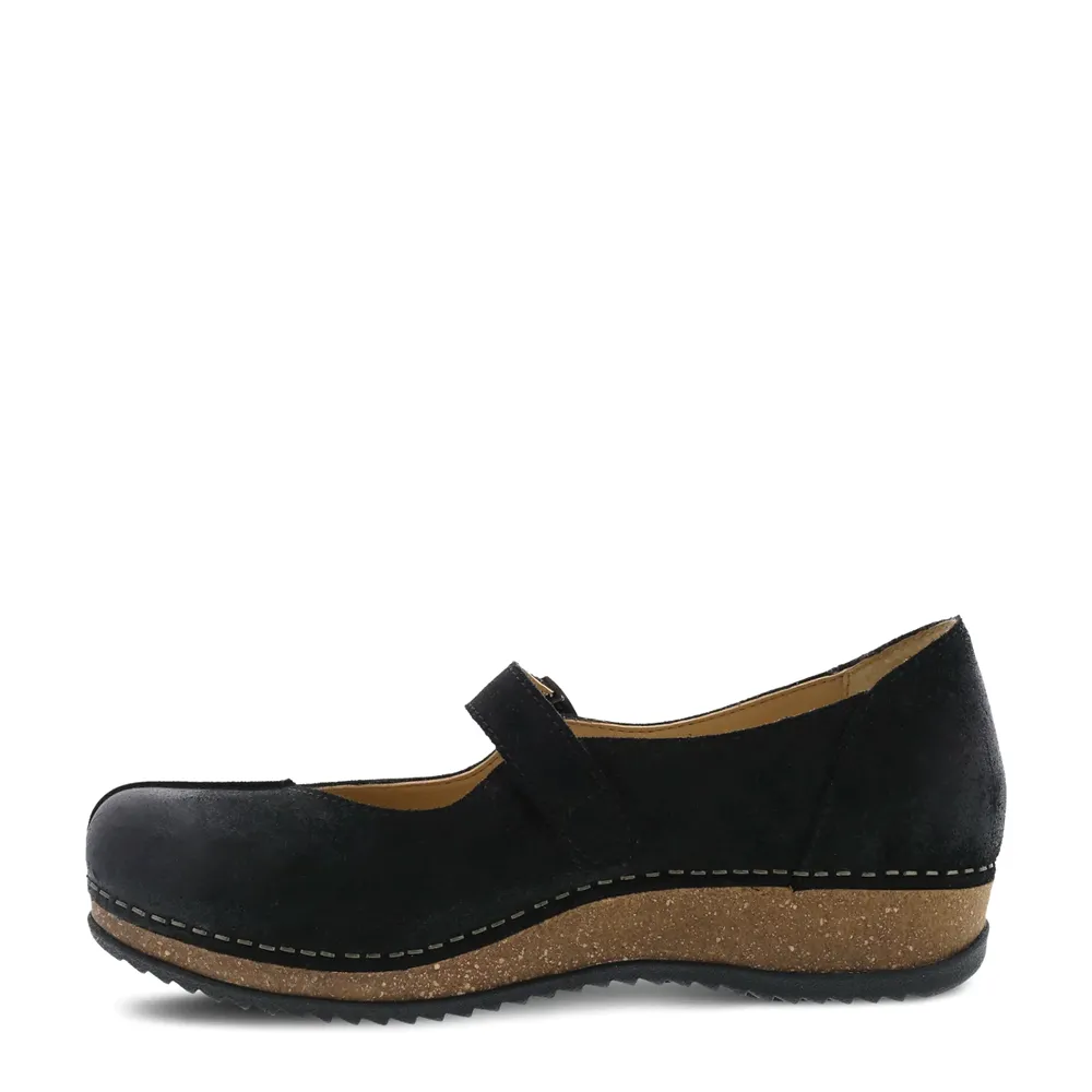 Women's Dansko Mika Color: Black Burnished Suede