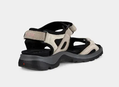 Women's Ecco Yucatan Sandal 069563-54695 Color:  Atmosphere/Ice W./Black