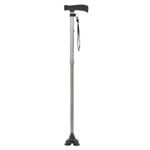 Ziggy Gunmetal Tribase Folding Walking Stick